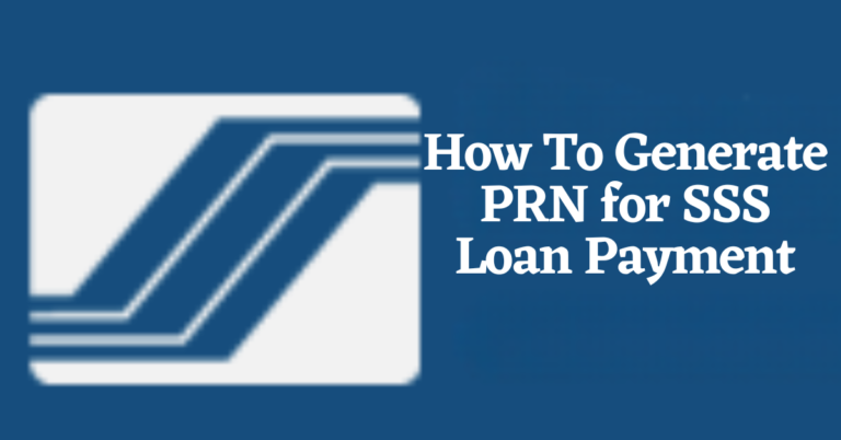 How To Generate PRN For SSS Loan Payment TAXGURO